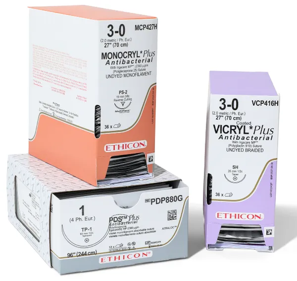 WOUND CLOSURE Ethicon Plus Antibacterial Sutures