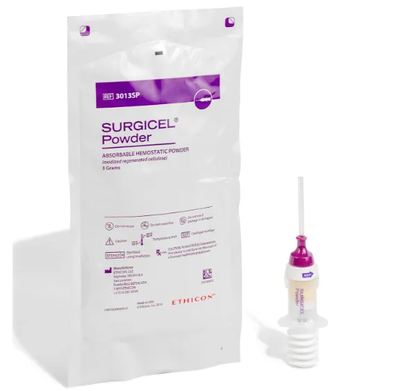 ADJUNCTIVE HEMOSTATSSURGICEL™&nbsp;Powder Absorbable HemostatProduct Codes:&nbsp;3013SP, 3123SPEA&nbsp;Penetration that gets to the source - for efficient hemo...